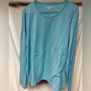 Croft & Barrow Aqua Long Sleeve Shirt